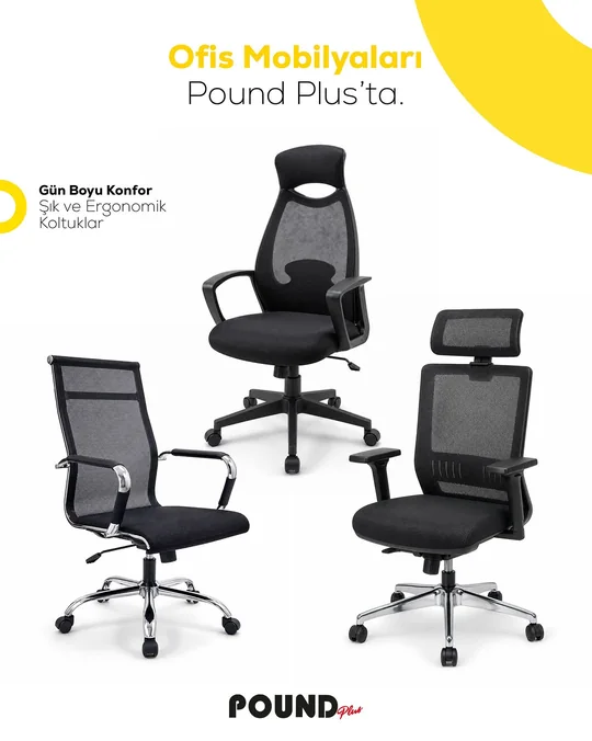 Ergonomic office chairs — Instagram @mrpoundkibris