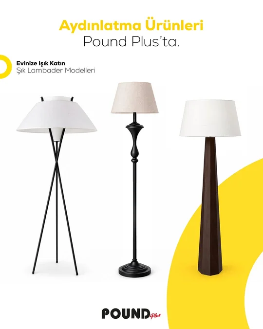 Floor lamp collection — Instagram @mrpoundkibris