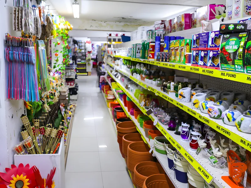 Garden and home aisle at Mr. Pound Kyrenia